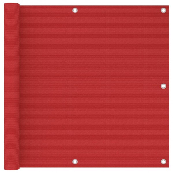 Toldo para balcón HDPE rojo 90x300 cm