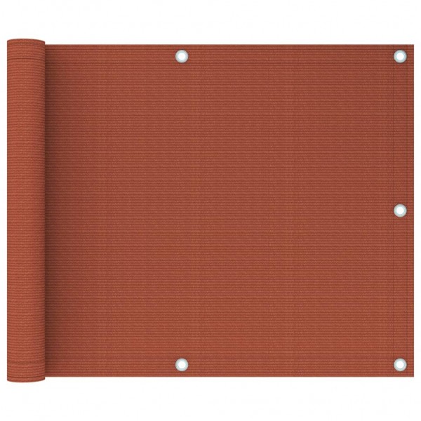 Toldo para balcón HDPE terracota 75x600 cm