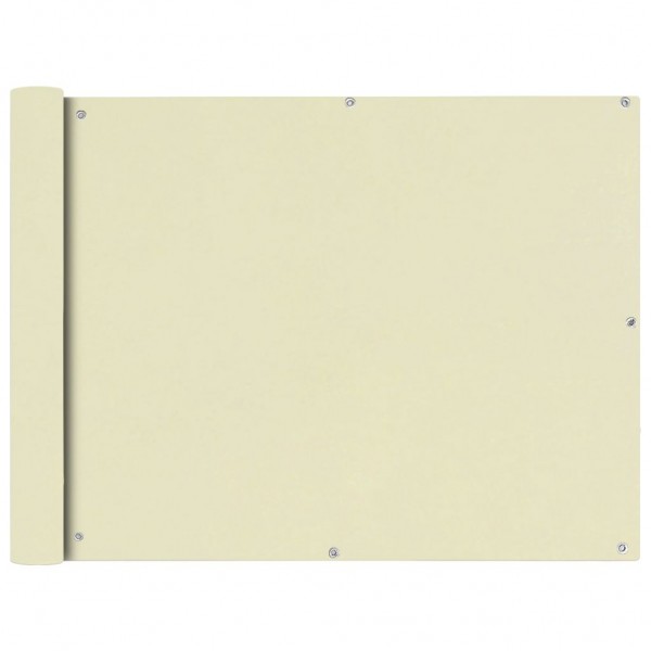 Toldo para balcón tela oxford 90x600 cm crema