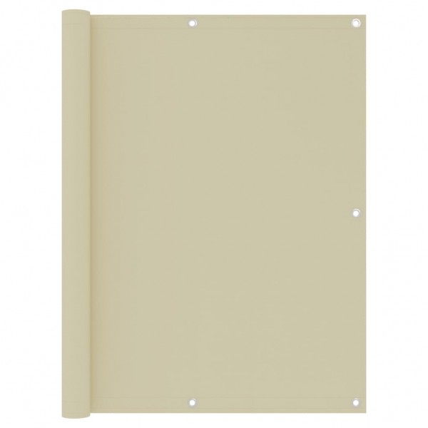 Toldo para balcón tela oxford crema 120x600 cm