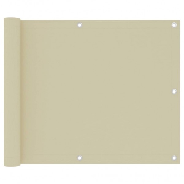 Toldo para balcón tela oxford crema 75x500 cm