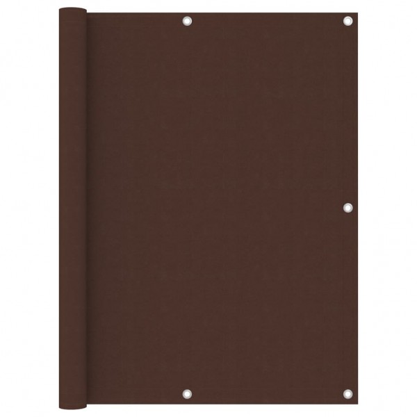 Toldo para balcón tela oxford marrón 120x500 cm