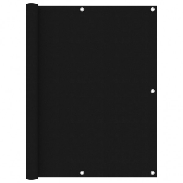 Toldo para balcón tela oxford negro 120x400 cm