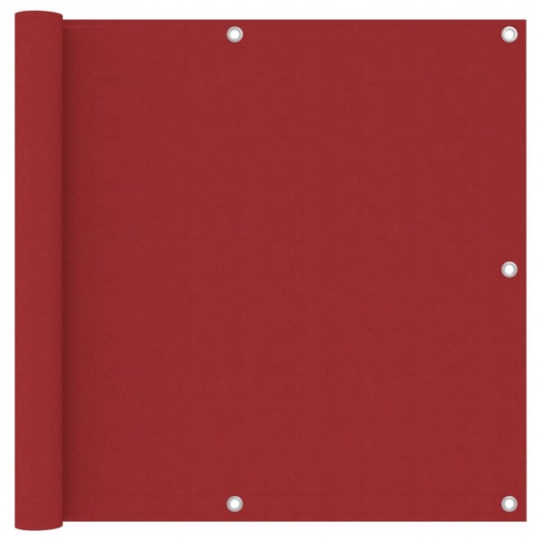 Toldo para balcón tela oxford rojo 90x500 cm