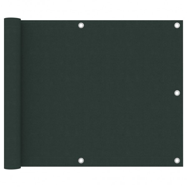 Toldo para balcón tela oxford verde oscuro 75x500 cm