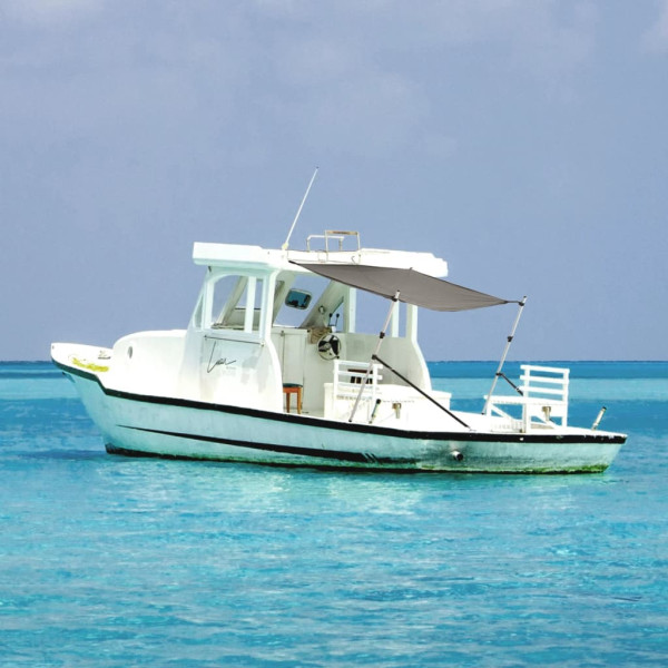 Toldo T-Top extensión gris antracita 170x170x(113-182.5) cm