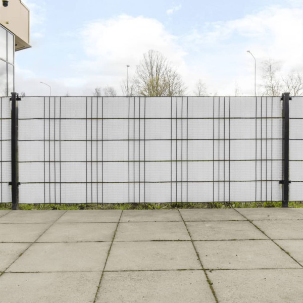 Toldos para balcón 5 uds ratán sintético blanco 255x19 cm