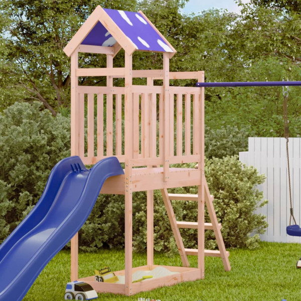 Torre de juegos escalera madera abeto Douglas 110.5x52.5x215 cm