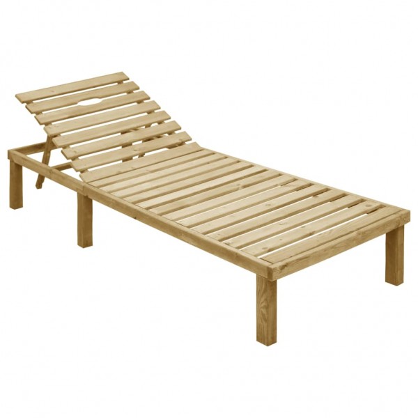Tumbona de madera de pino impregnada