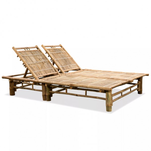 Tumbona para 2 personas de bambú
