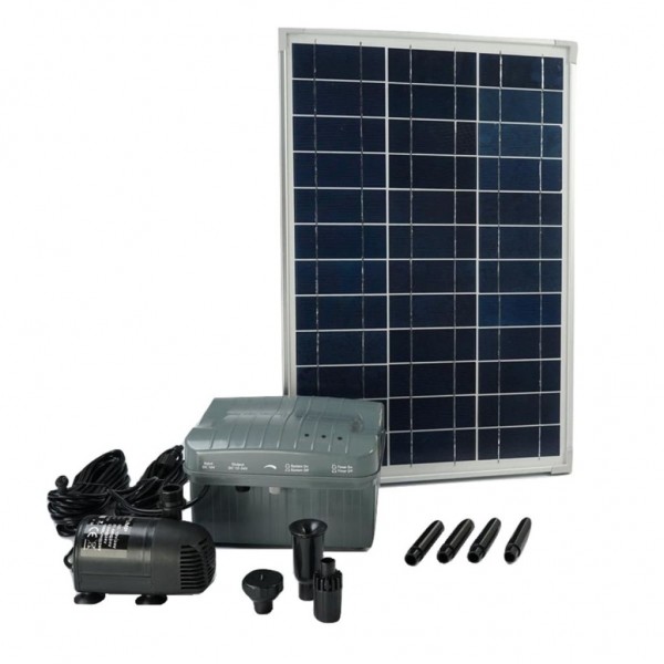 Ubbink Conjunto SolarMax 1000 con panel solar. bomba y batería 1351182