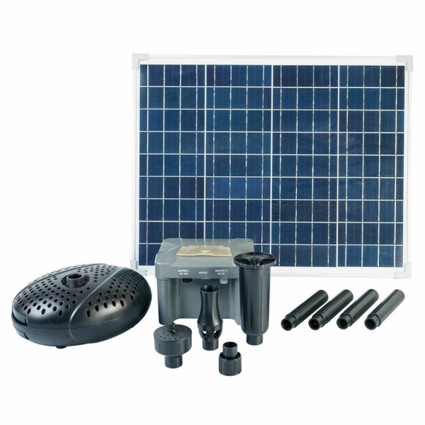 Ubbink Conjunto SolarMax 2500 con panel solar. bomba y batería