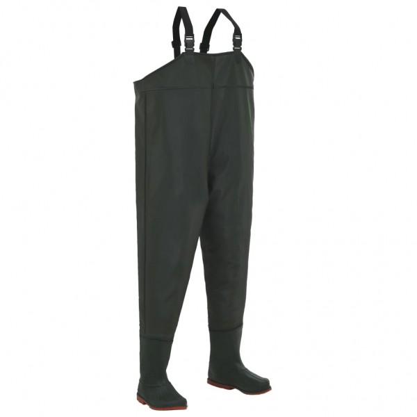 Vadeador con botas verde talla 41