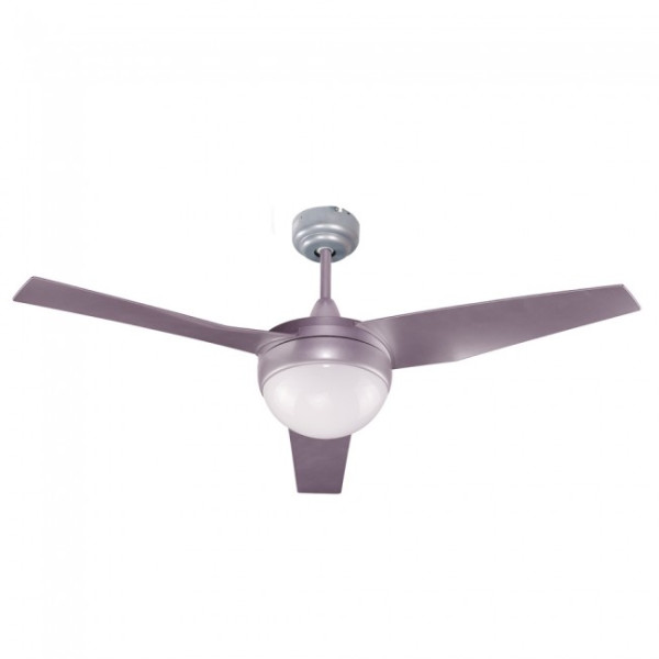 Ventilador de techo con luz Classic Plata