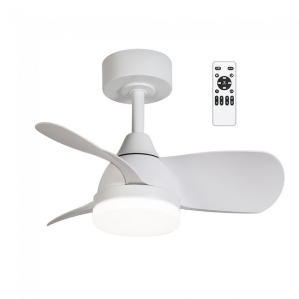 Ventilador de techo LED Borse Mini Blanco CCT Dim (18W)
