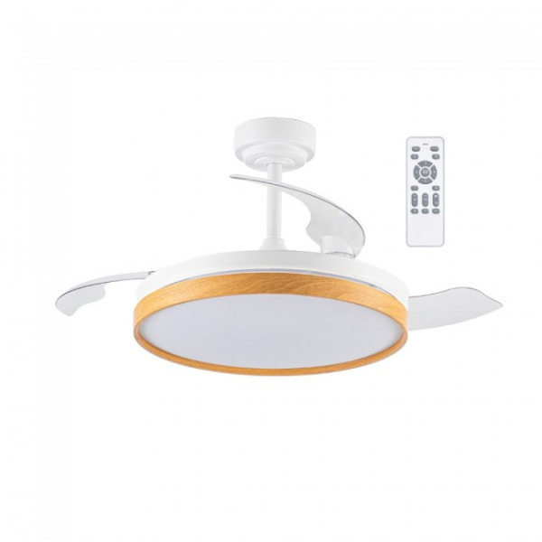 Ventilador LED aspas plegables Tamero Haya CCT Dim (72W)