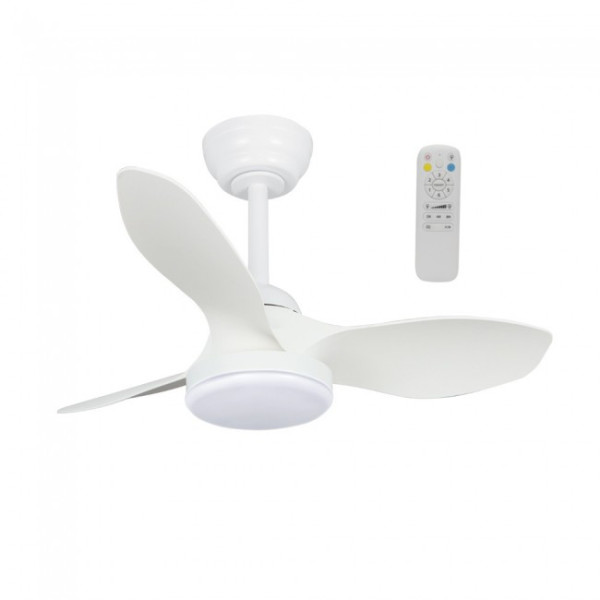 Ventilador LED Cavil Mini S Blanco CCT Dim (20W)