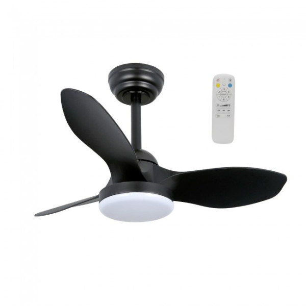 Ventilador LED Cavil Mini S Negro CCT Dim (20W)