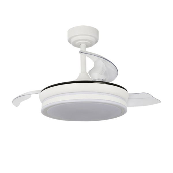 Ventilador LED con aspas retráctiles Ilsa Mini Blanco CCT (35W)