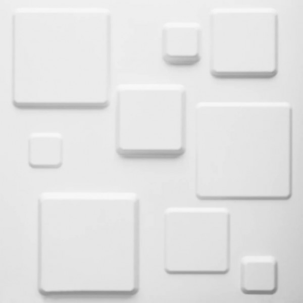 WallArt Paneles de pared 3D 24 uds GA-WA09 diseño Squares