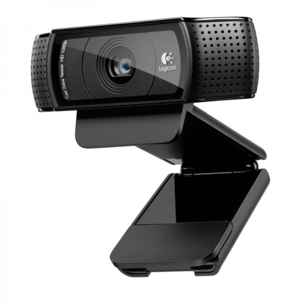 Webcam logitech hd pro c920 - lente cristal full hd - grabaciones 1080p - audio estéreo - clip universal - cable usb 1.83m