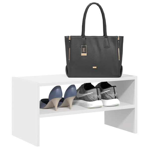 Zapatero apilable blanco 60x30x30.5 cm