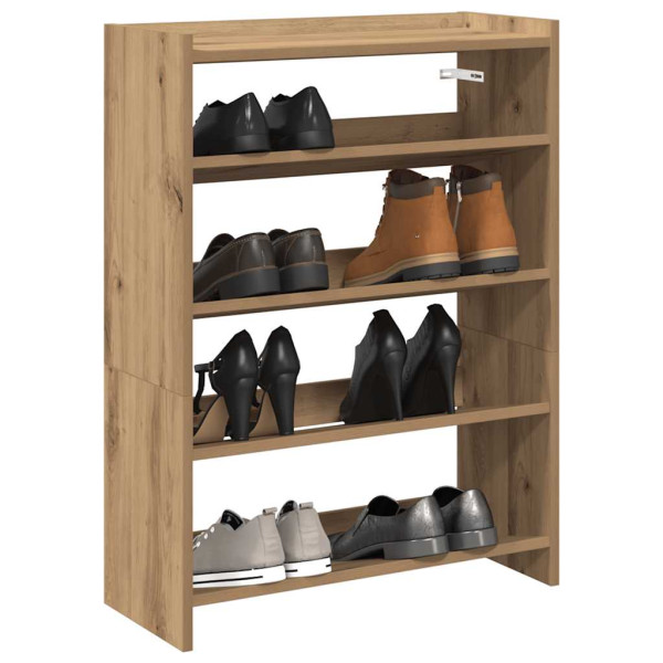 Zapatero artesanal de madera contrachapada 80x25x61.5 cm