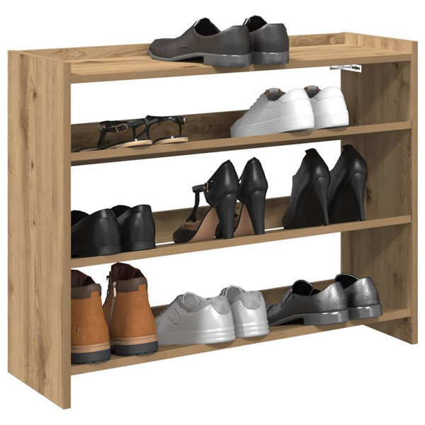 Zapatero artesanal de madera contrachapada 80x25x62 cm